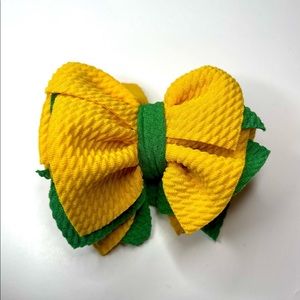 Pom Pom Hair Bow